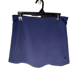 Adidas Athletic Skort Womens Small Blue Golf Tenniscore Pull On Stretch